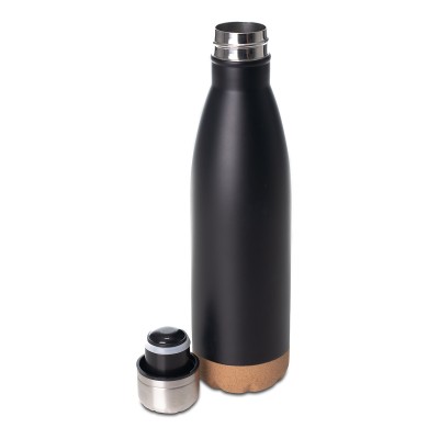 Butelka termiczna z korkowym spodem Jowi 500 ml, granatowy