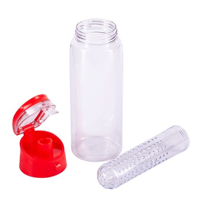 Bidon Frutello 700 ml, szary/transparentny