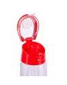 Bidon Frutello 700 ml, szary/transparentny