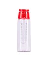 Bidon Frutello 700 ml, szary/transparentny