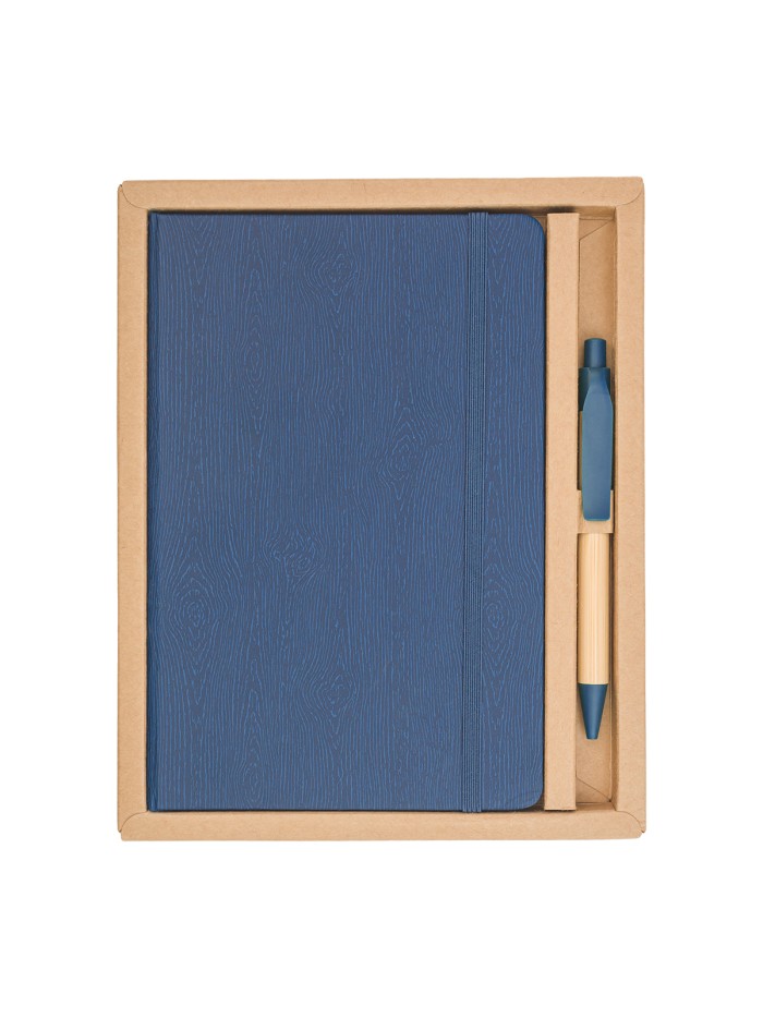 Zestaw upominkowy notes z długopisem Forest, czerwony