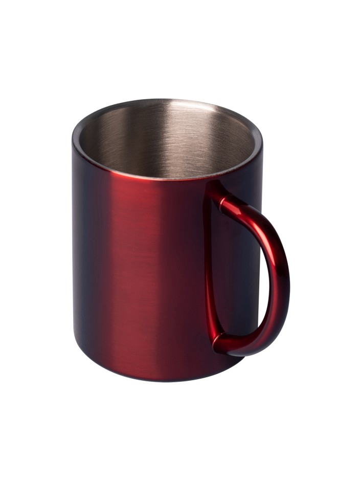 Kubek stalowy Stalwart 240 ml, czerwony