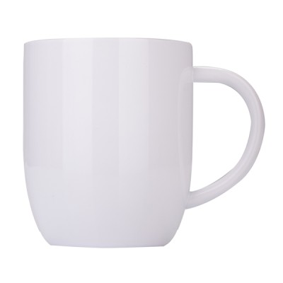 Kubek stalowy Day Alis z powłoką sublimacyjną 350 ml, biały