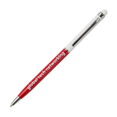 Długopis aluminiowy Touch Tipo, biały