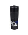 Kubek termiczny z french press Aspet 450 ml, czarny