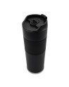 Kubek termiczny z french press Aspet 450 ml, czarny