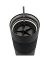 Kubek termiczny z french press Aspet 450 ml, czarny