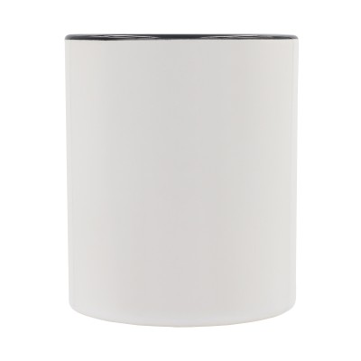 Kubek z powłoką sublimacyjną Gaeta 330 ml, czarny