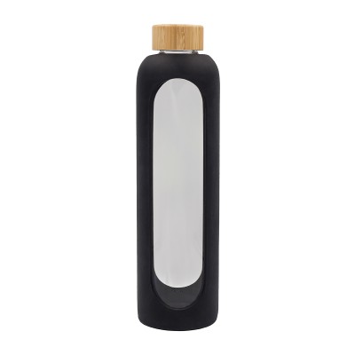 Butelka ze szkła borokrzemowego Richmond 1100 ml, czarny