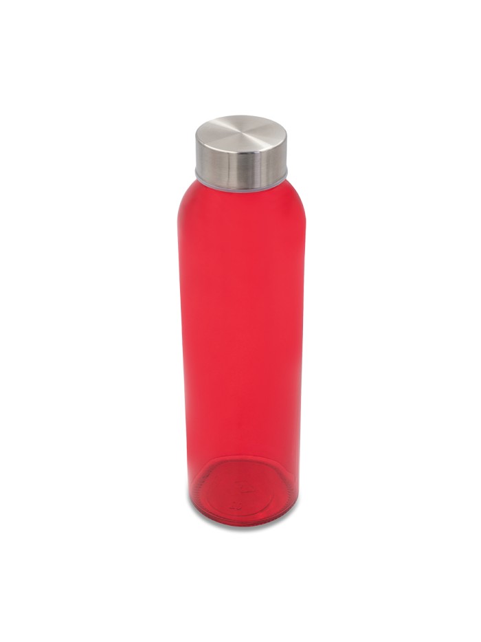 Kolorowa, szklana butelka Aqua Kuba 500 ml, niebieski