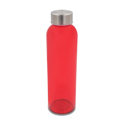 Kolorowa, szklana butelka Aqua Kuba 500 ml, niebieski