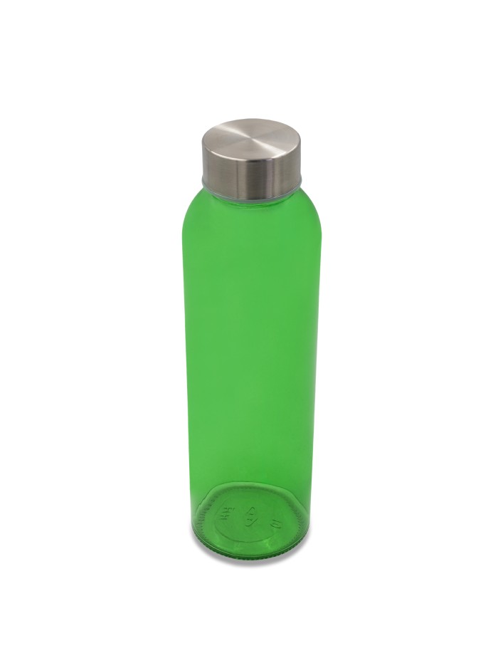 Kolorowa, szklana butelka Aqua Kuba 500 ml, niebieski
