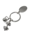 Brelok z motywem sportowym GymKey, srebrny