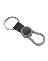 Brelok z karabińczykiem Leo, czarny