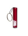 Brelok-latarka z podświetlanym logo LumiRing, czerwony