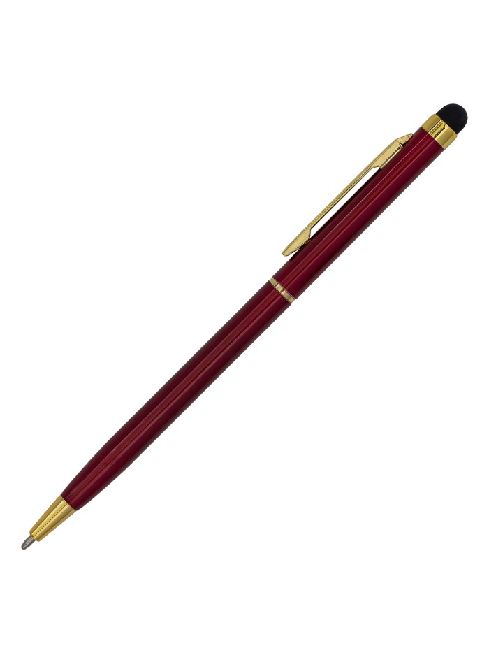 Długopis aluminiowy Touch Tip Gold, biały