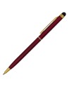 Długopis aluminiowy Touch Tip Gold, biały