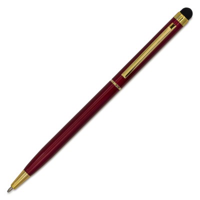 Długopis aluminiowy Touch Tip Gold, biały