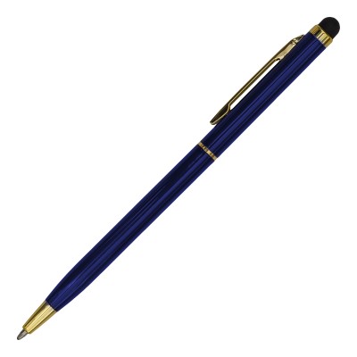 Długopis aluminiowy Touch Tip Gold, biały