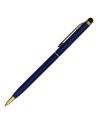 Długopis aluminiowy Touch Tip Gold, biały