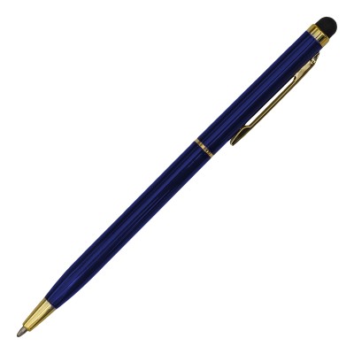 Długopis aluminiowy Touch Tip Gold, biały