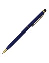 Długopis aluminiowy Touch Tip Gold, biały