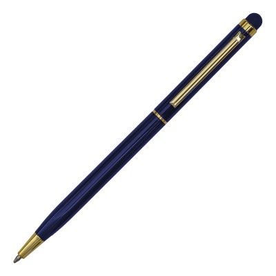 Długopis aluminiowy Touch Tip Gold, biały