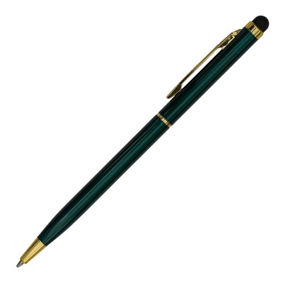 Długopis aluminiowy Touch Tip Gold, biały