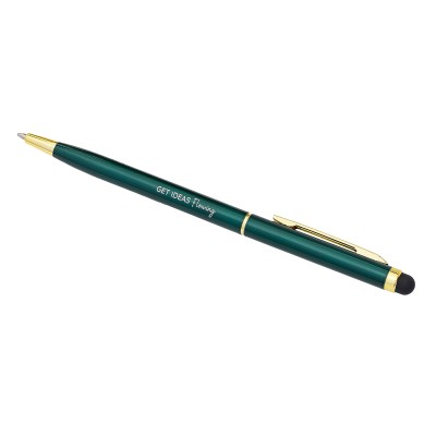 Długopis aluminiowy Touch Tip Gold, biały