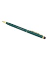 Długopis aluminiowy Touch Tip Gold, biały