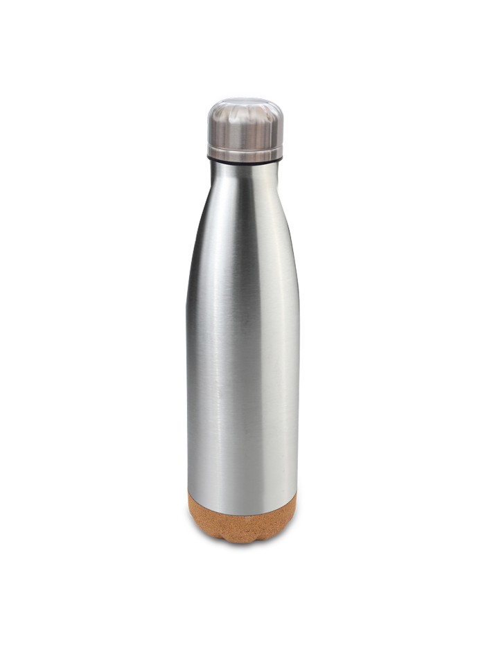 Butelka termiczna z korkowym spodem Jowi 500 ml, granatowy