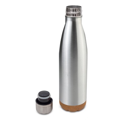 Butelka termiczna z korkowym spodem Jowi 500 ml, granatowy