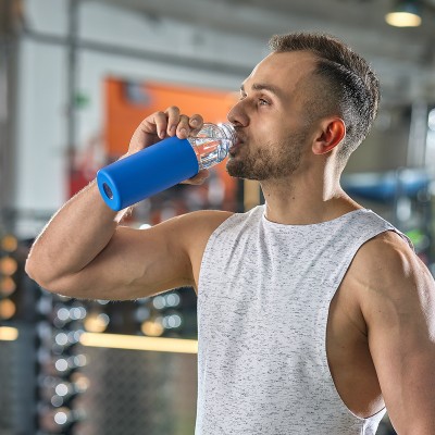 Szklana butelka Refresh 560 ml, biały