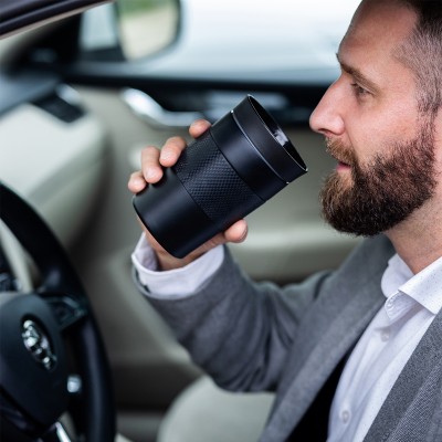 Kubek termiczny Husavik 320 ml, granatowy