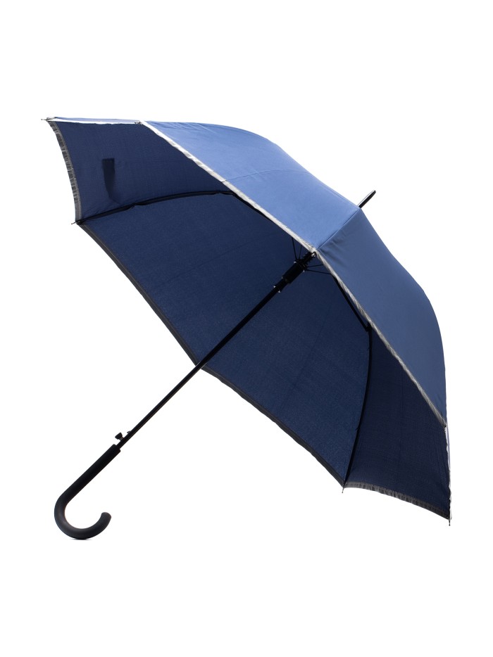 Parasol z taśmą odblaskową Refu, niebieski