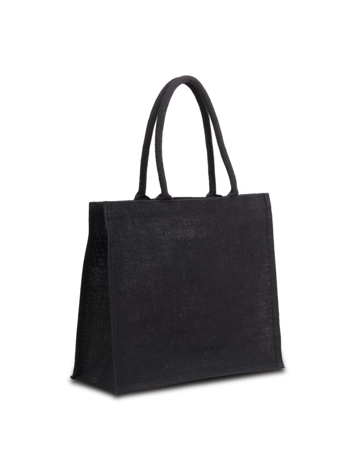 Torba na zakupy z juty Nice Shopper, czarny