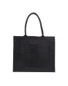 Torba na zakupy z juty Nice Shopper, czarny