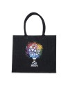 Torba na zakupy z juty Nice Shopper, czarny