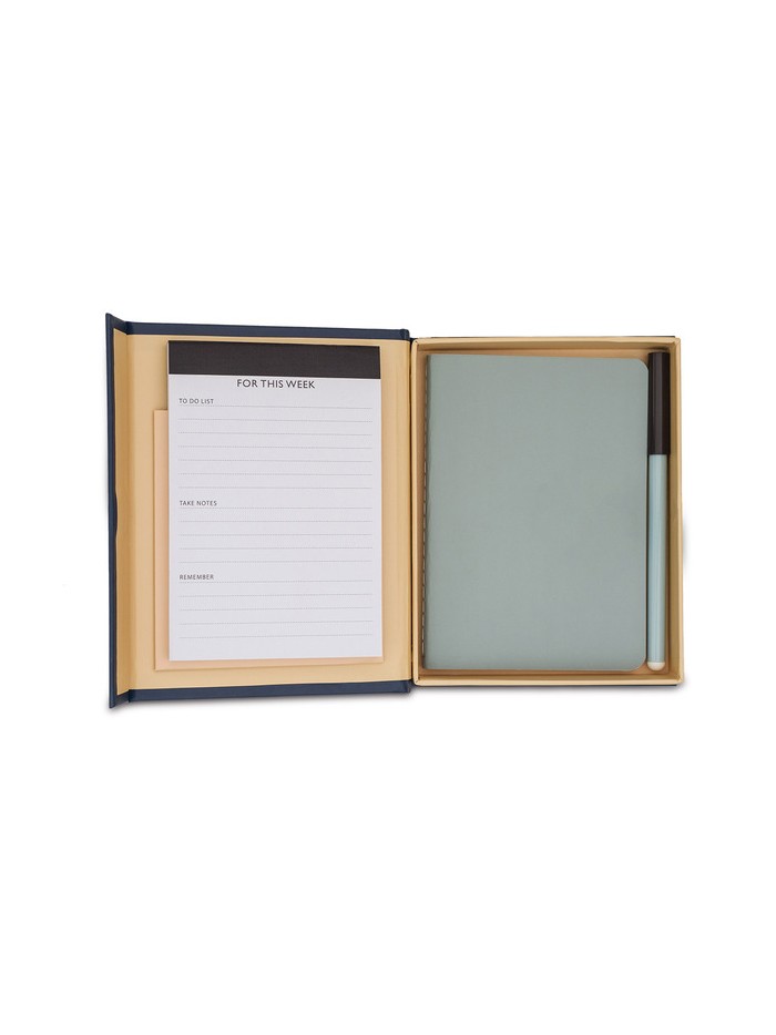 Notes i planner w upominkowym pudełku Kampa, granatowy - druga jakość