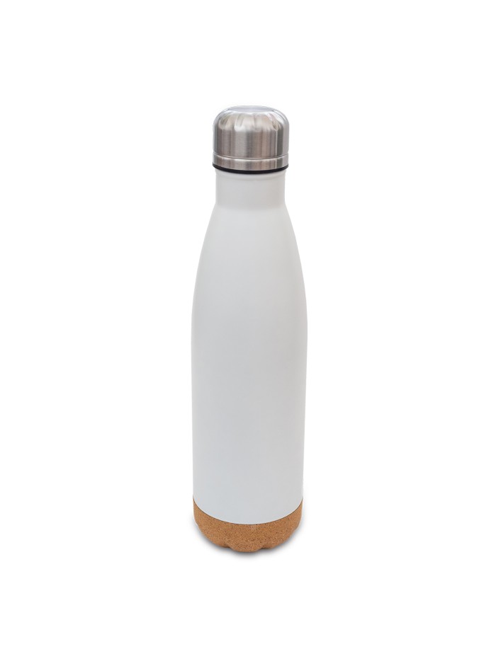 Butelka termiczna z korkowym spodem Jowi 500 ml, granatowy