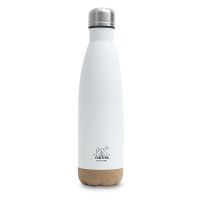 Butelka termiczna z korkowym spodem Jowi 500 ml, granatowy