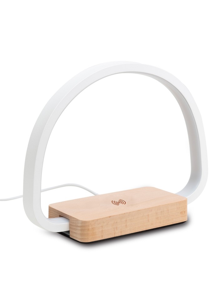 Ładowarka bezprzewodowa z lampą Harbour, beżowy