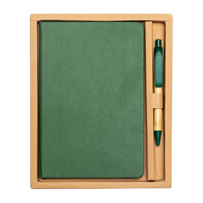 Zestaw upominkowy notes z długopisem Forest, czerwony