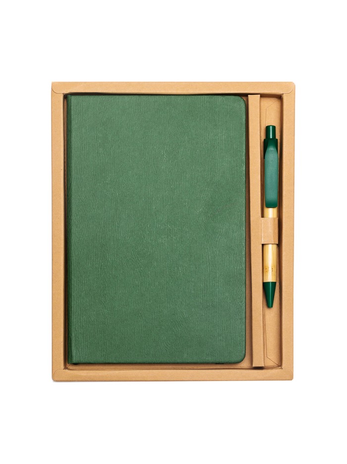 Zestaw upominkowy notes z długopisem Forest, czerwony