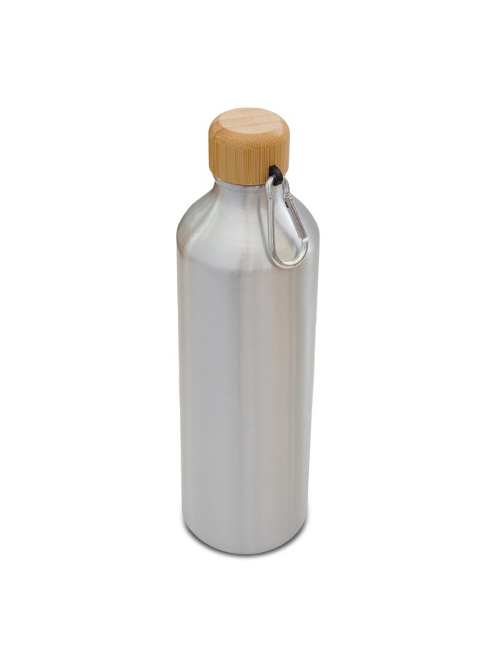 Butelka aluminiowa Luqa 800 ml, srebrny