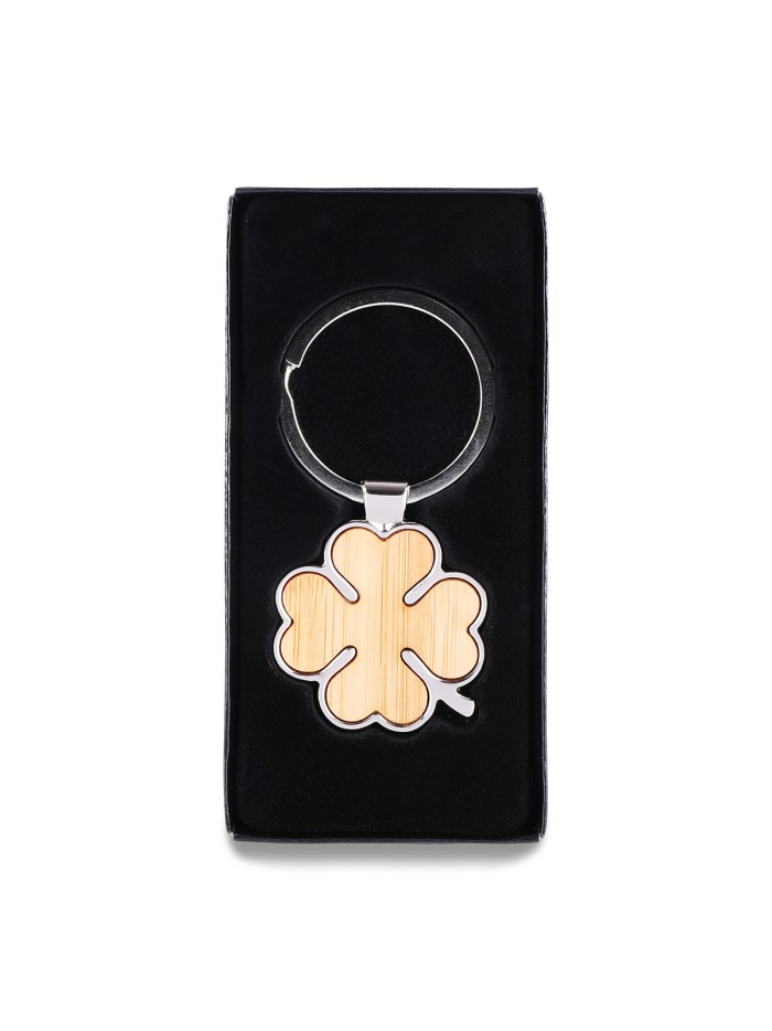 Brelok koniczyna Bray, brązowy