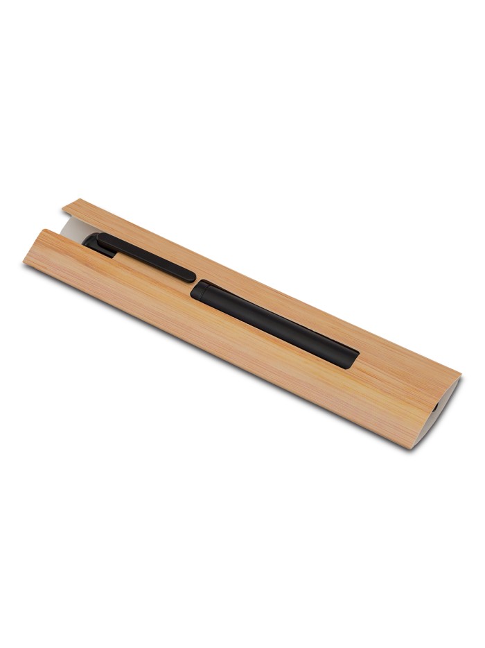 Metalowy długopis w etui Jerome, czarny