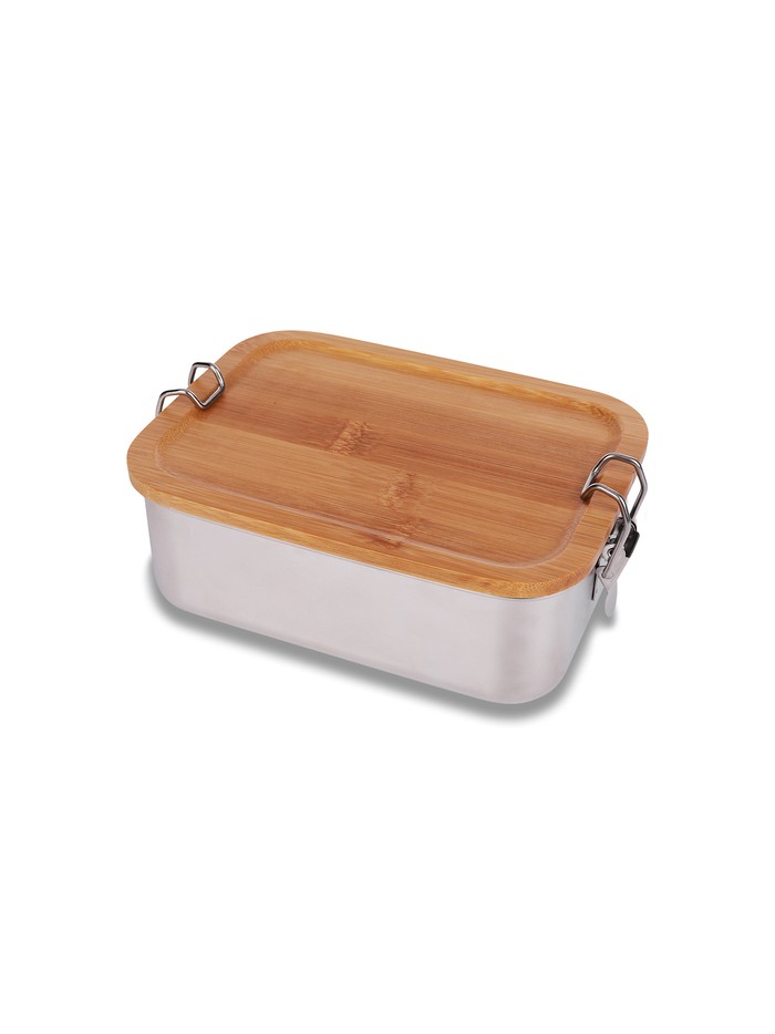 Stalowy lunch box Somerton 800 ml, srebrny