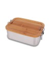 Stalowy lunch box Somerton 800 ml, srebrny