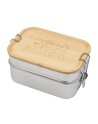 Double lunch box Alcora 1100 ml, srebrny